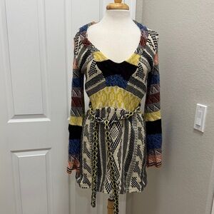 Free People Patchwork Sweater Dress